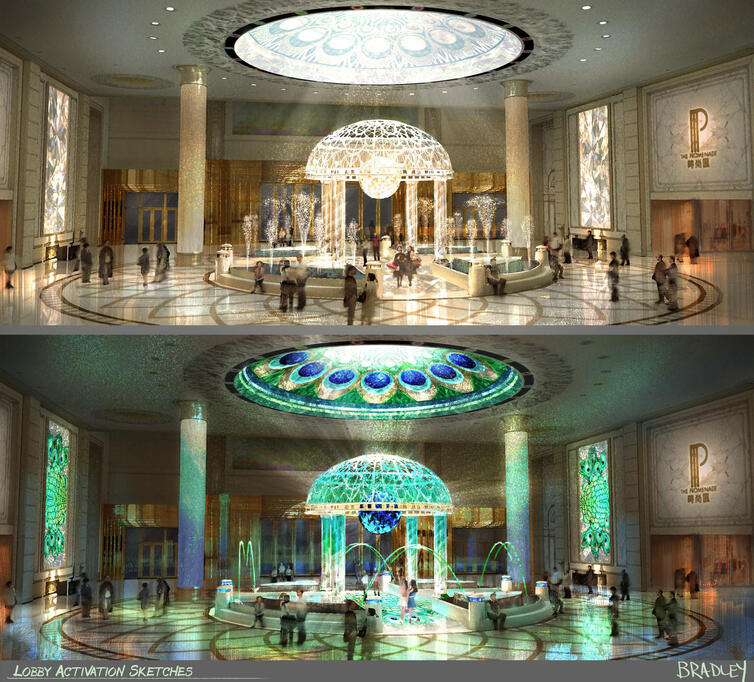 Crystal Lobby Sketches